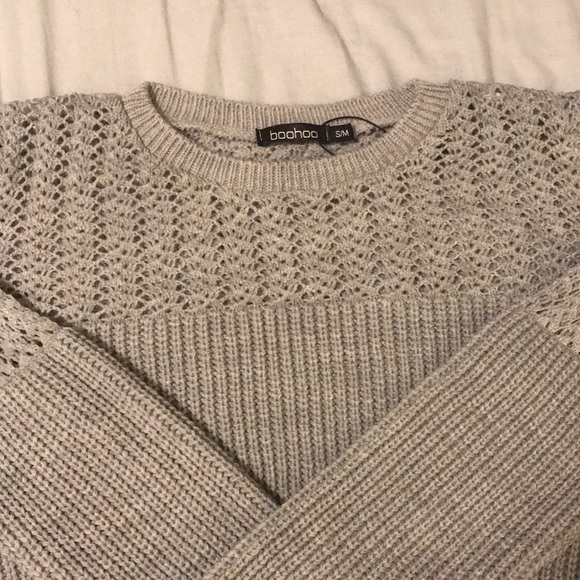 Boohoo Crop Sweater - Picture 2 of 3